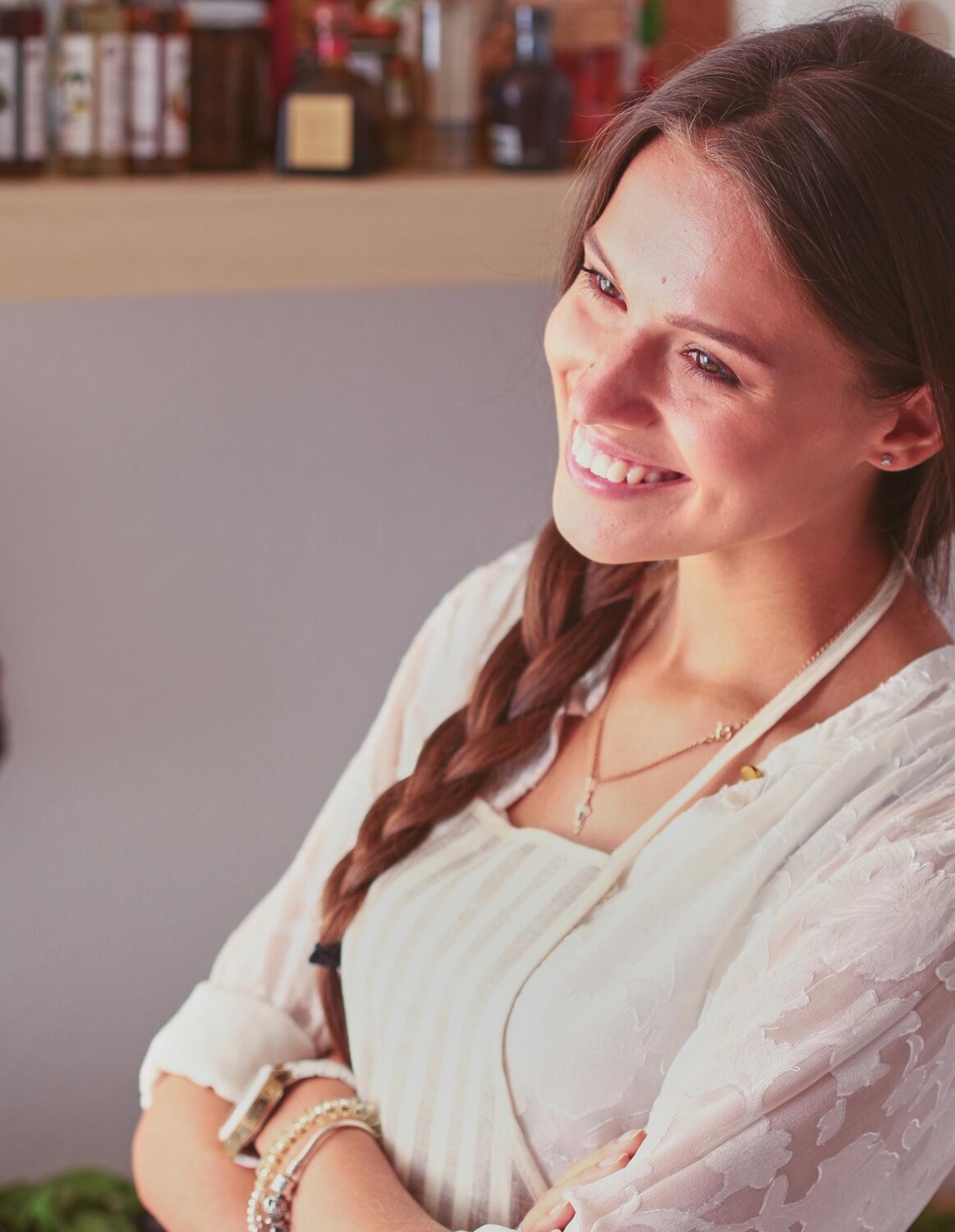 Mária Kováčová, spokojná klientka, žena, úsmev, portrét